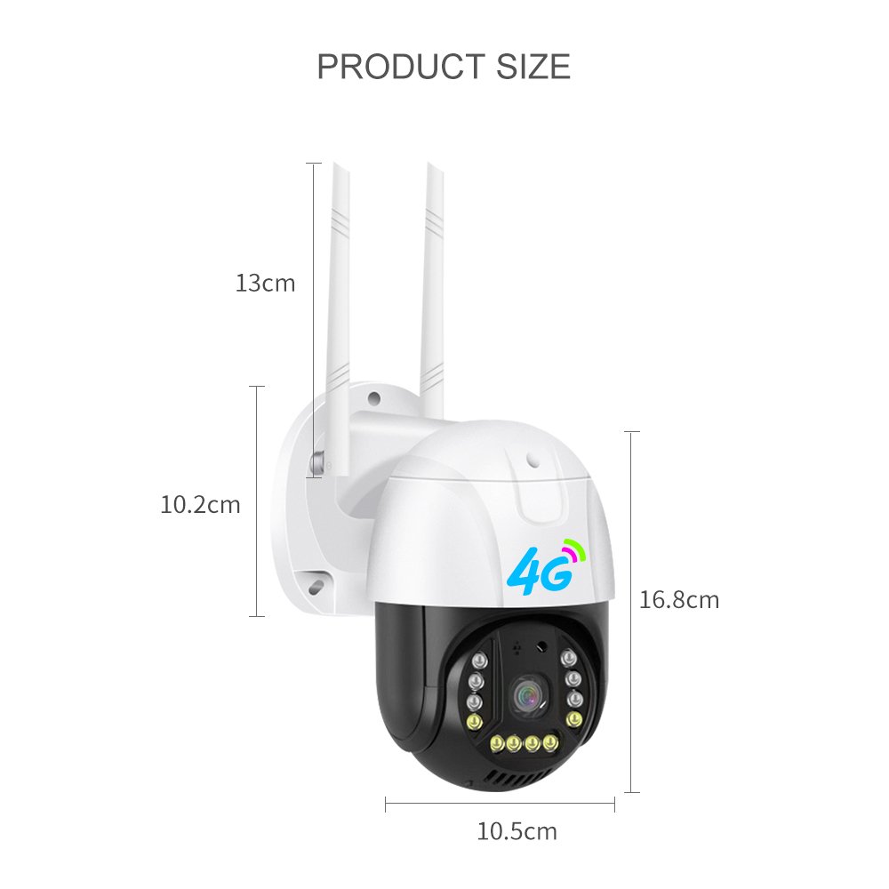 V380 OEM Ip66 Outdoor 2.8 Inch Ptz Network Camera Security Camera Colorful Ir Night Vision 3mp Auto Tracking Ptz 4G CCTV Came