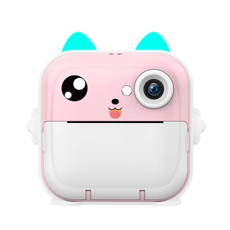 Kids Thermal Print Camera Toys Girls Toddler Children's Digital Cameras Cute Cartoon HD Instant Printer Mini Camera