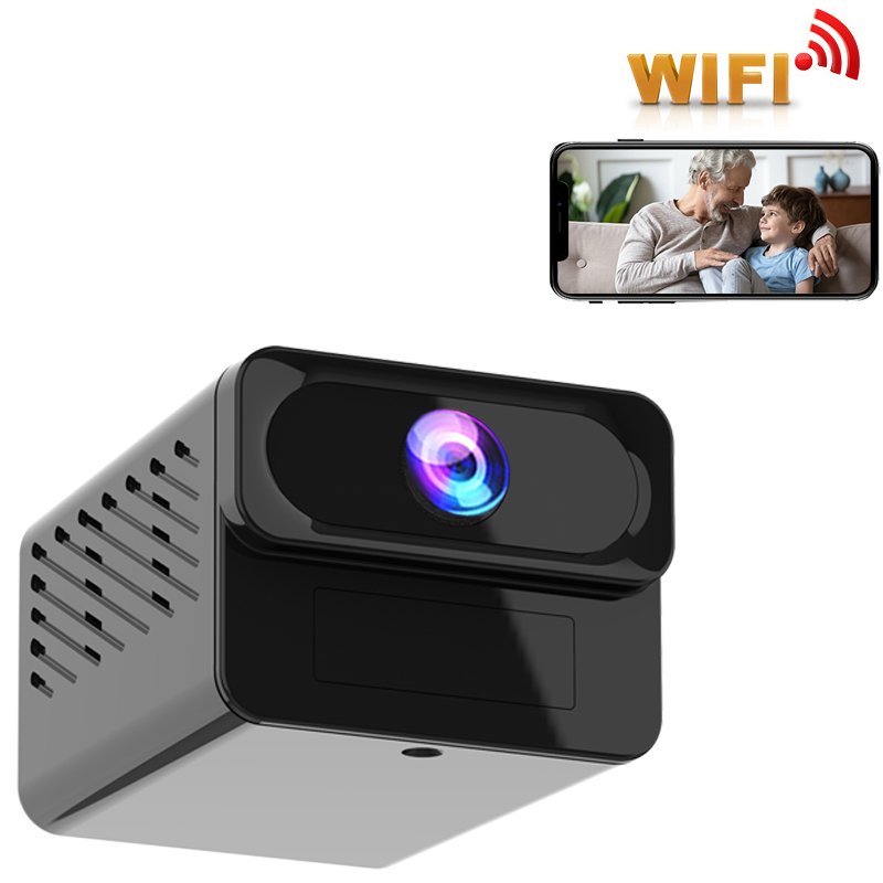 Full HD Wifi Portable Mini Video Recorder Wireless CCTV Camera M1 2023 New OEM Cloud Camera Indoor Camera Black Mini DV 1200 Mah