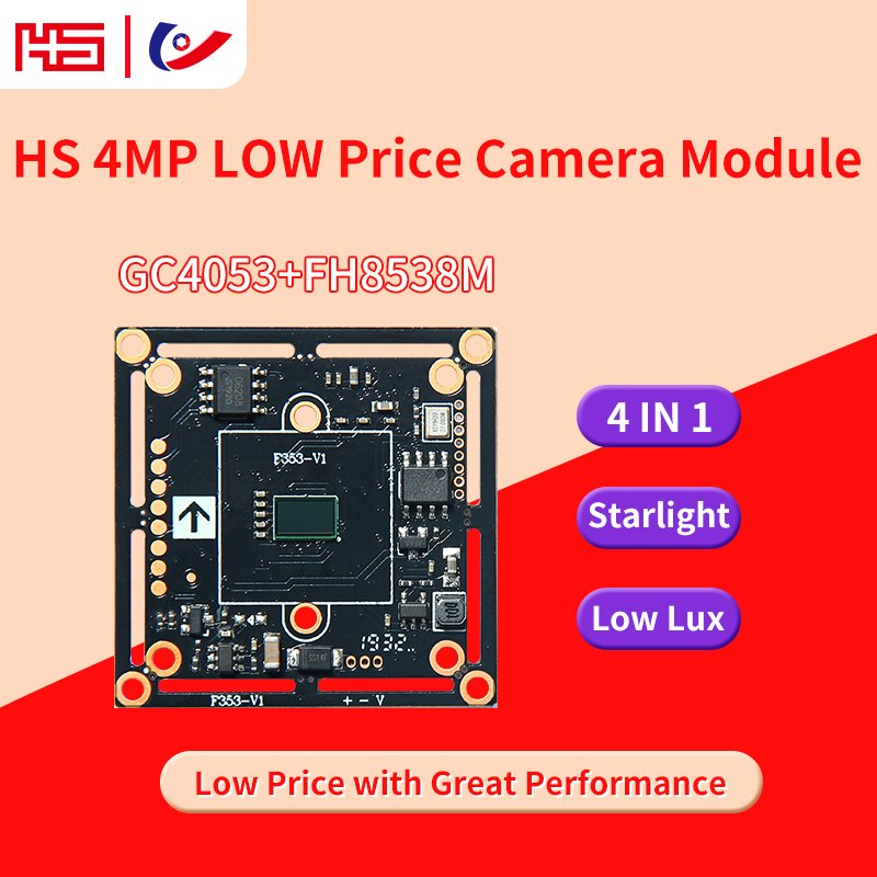 GC4053+FH8538M 4MP Analog HD camera PCB board F353-V1 1/2.9" CMOS CCTV Security Camera Module Factory Direct Supply