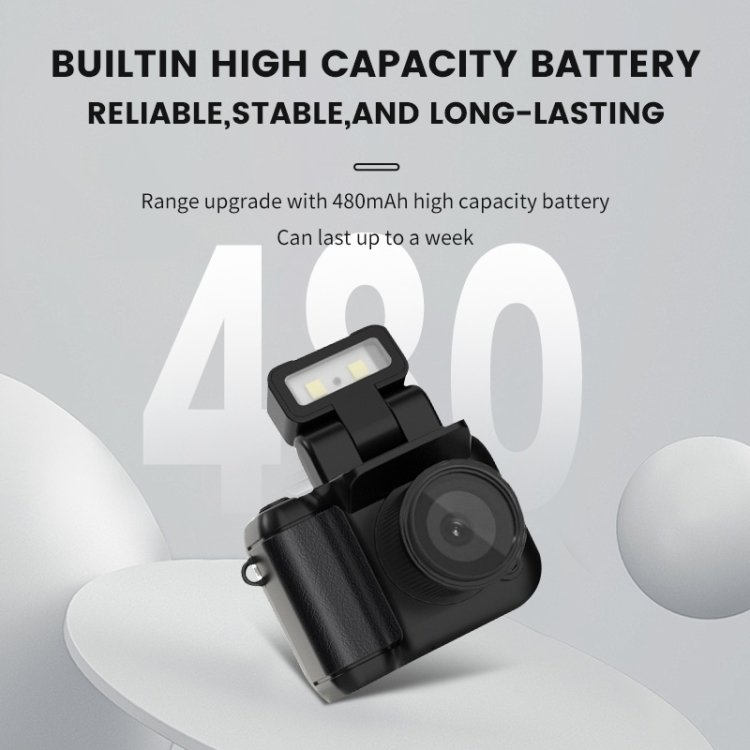 Mini Camera 1080P HD Digital Camera with Screen Portable 1.44 inch Retro Travel Vlog 480mAh Student Small Camcorder gift