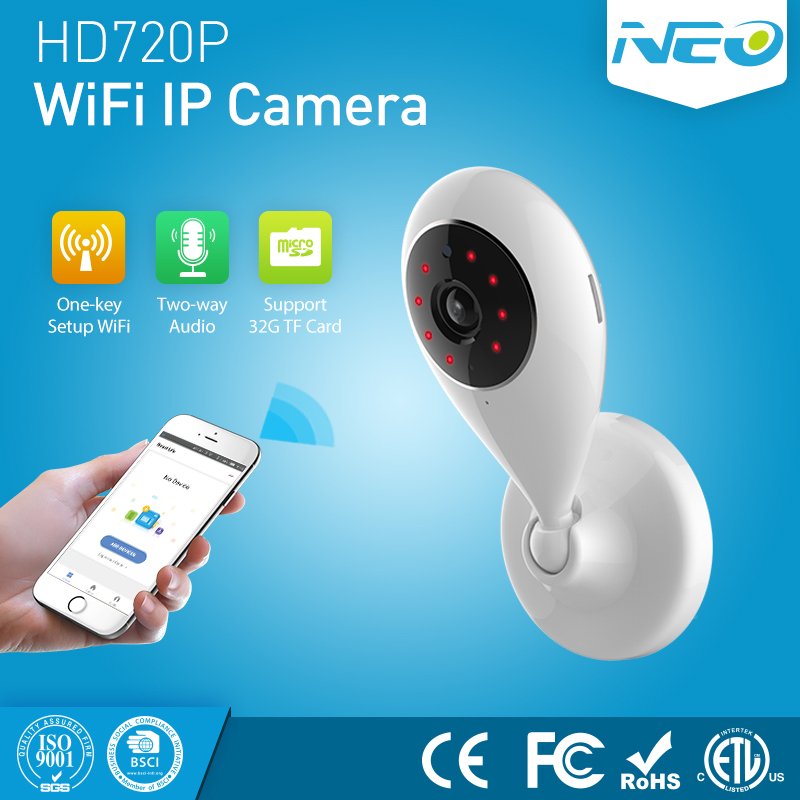 Factory sell alexa echo compatible smart home security indoor 720P hd mini wifi tuya ip network camera