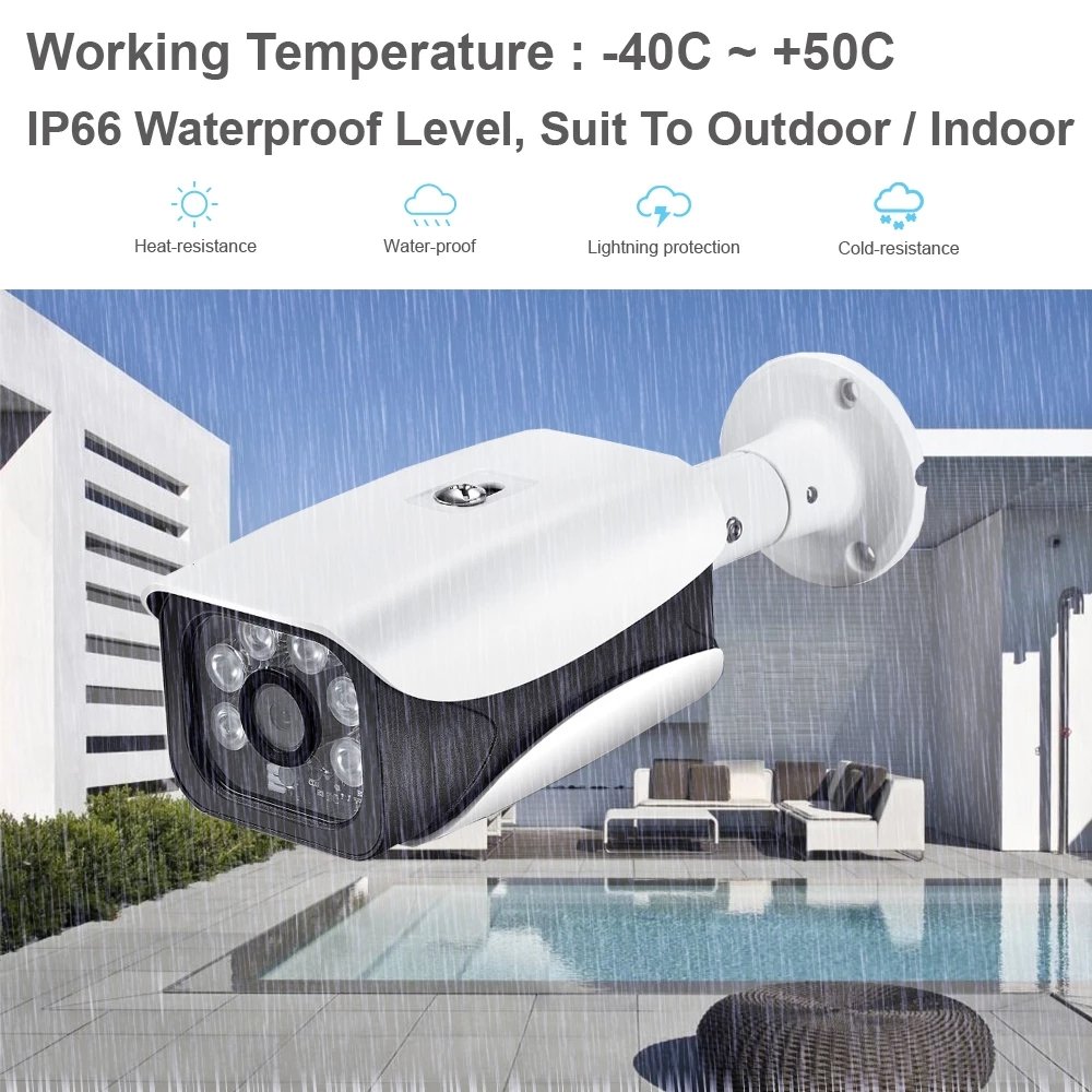 8MP 5MP 3MP POE IP Camera H.265 Outdoor Bullet Waterproof Day Night Vision CCTV Video Surveillance Security Network Camera IPC