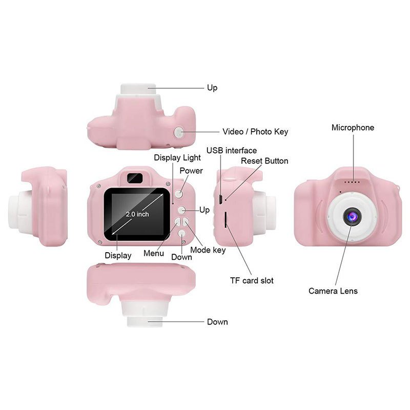 Kids Camera Mini HD Screen 1080P Projection Video Camera Toys Children Baby Gifts Birthday Digital Children Camera