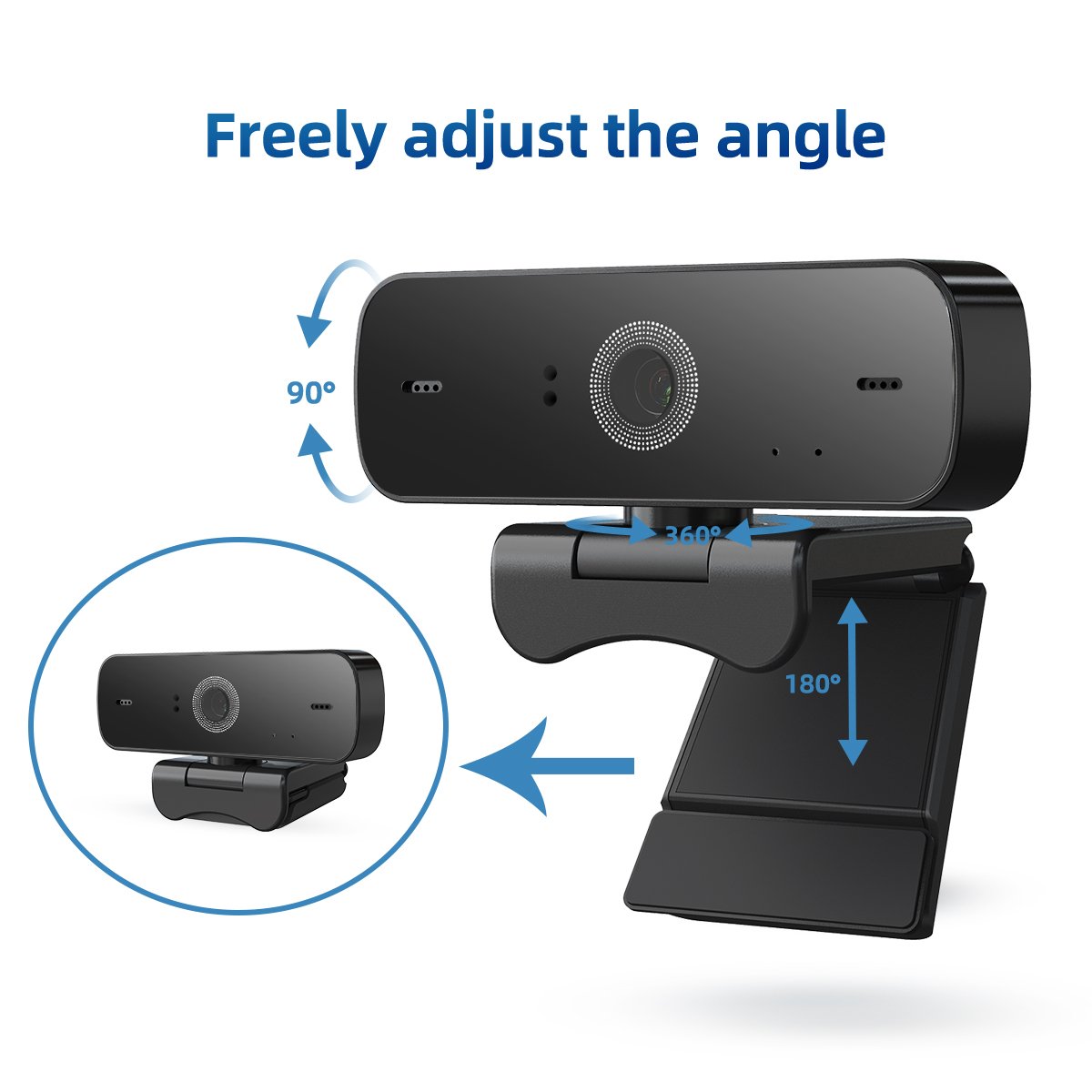 Hampo TOF 1080P High-definition Video network camera With Built-in Microphone USB Driver Free Webcam For Video Conferencing