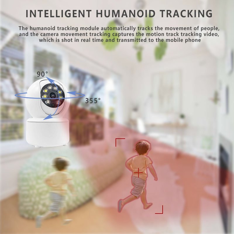 ICSEE 1080P 2MP 4MP Indoor Wireless PTZ Camera with Dual Light Night Vision Audio Video Recording Home Security Network Camera