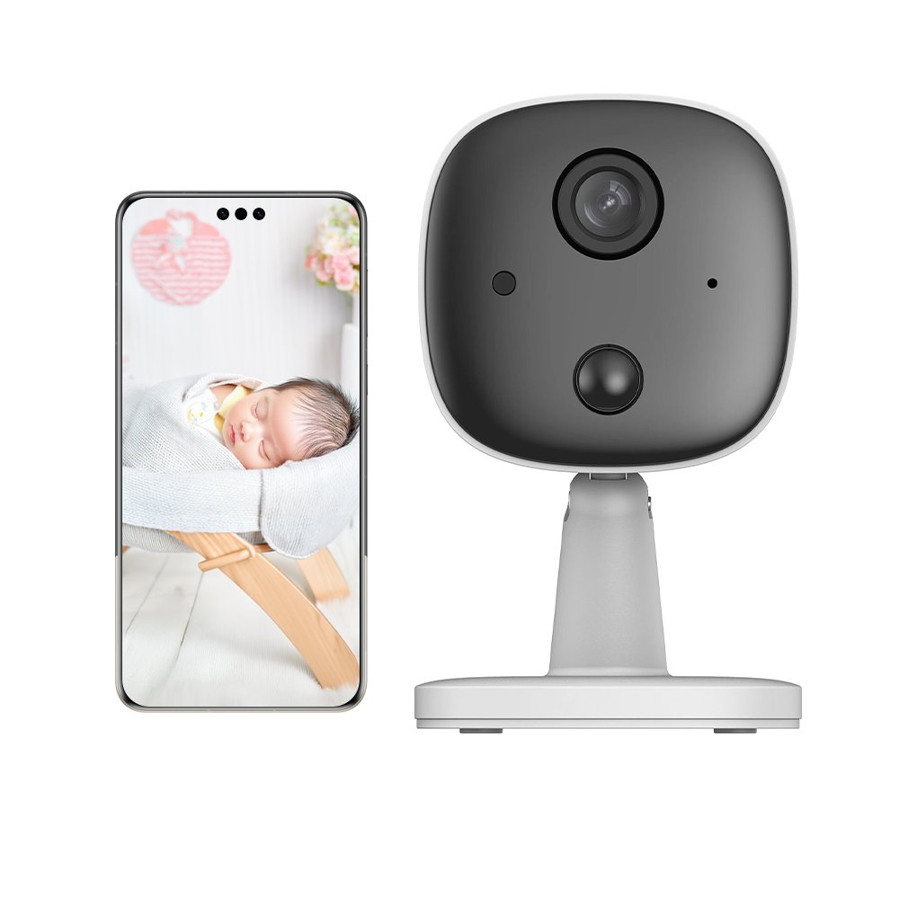 Mini Home Security Camera WiFi HD 720p with Night Vision 2-way Talk Motion Detection Mobile Tracking Indoor Baby Camera Monitor