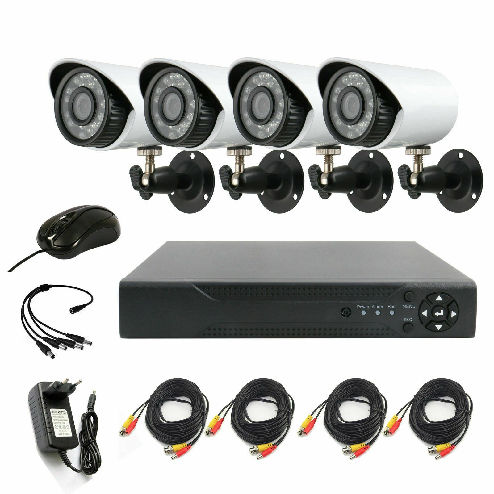 Security 4ch complete set CCTV KIT Analog Camera 1080P AHD KIT IR PC remote XMEYE MINI bullet