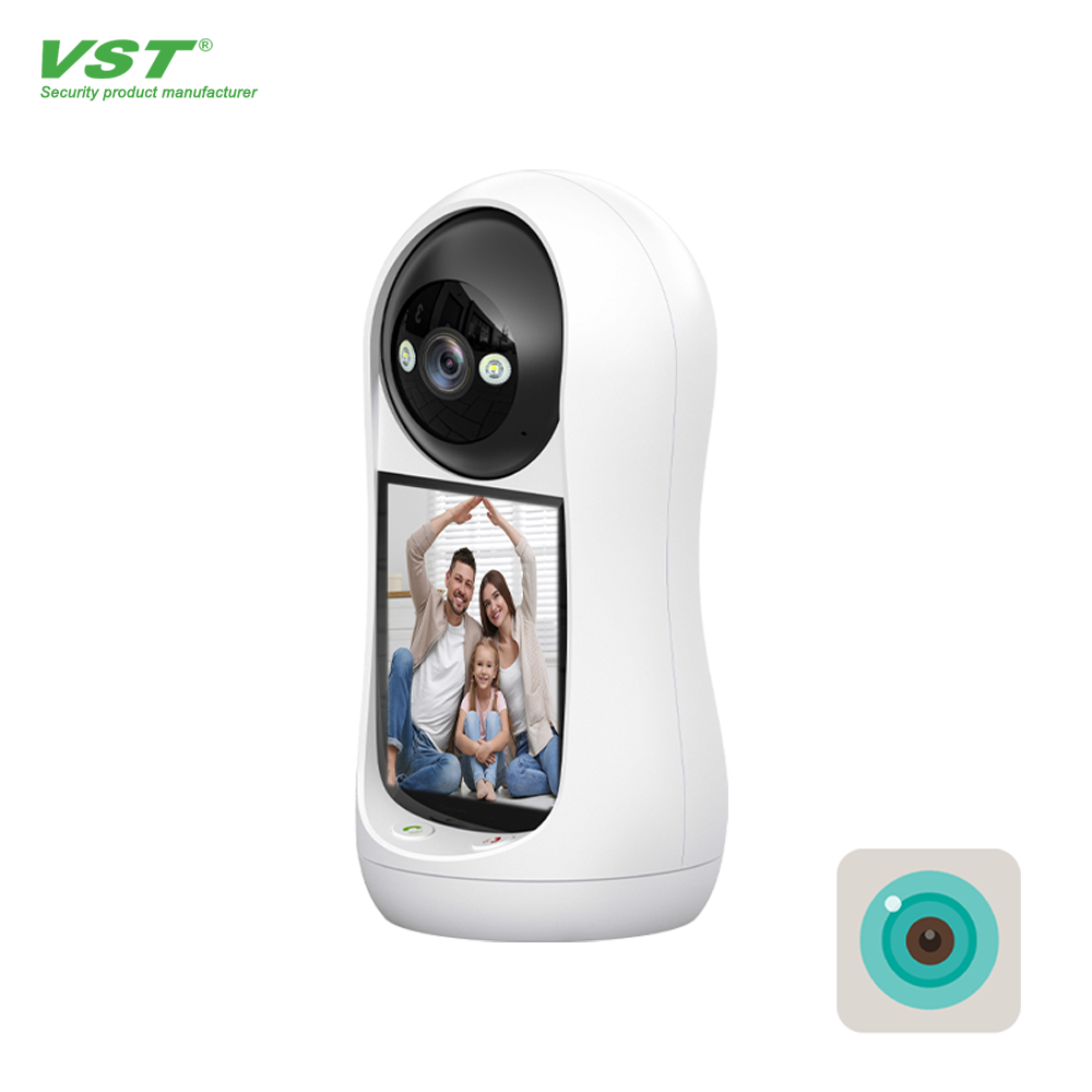ICSEE 2MP Smart Cloud IP Indoor/Outdoor Camera CMOS Sensor Video Network Visualization Screen Built-in Mic SD Card Two-Way Audio
