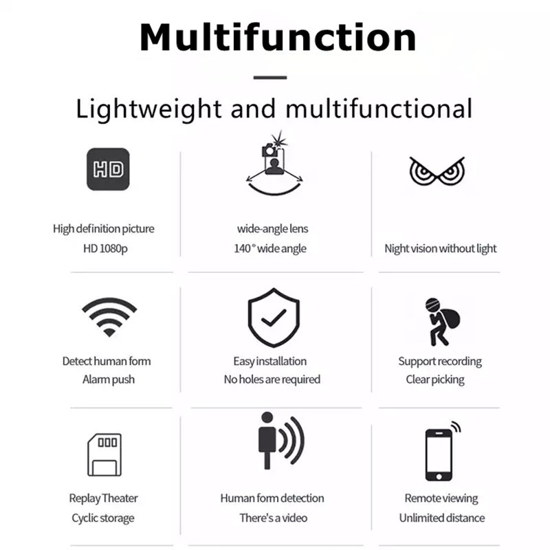 Factory Price HD 1080P Mini WiFi Camera Motion Detection Video Camera Home Security Camcorder Baby Monitor IP Cam
