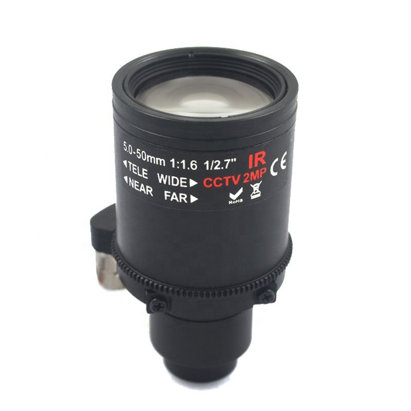 2Megapixel 5-50mm Motorized Lenses D14 Mount View About 100m OEM ODM Video Digital Network CCTV Camera Lens