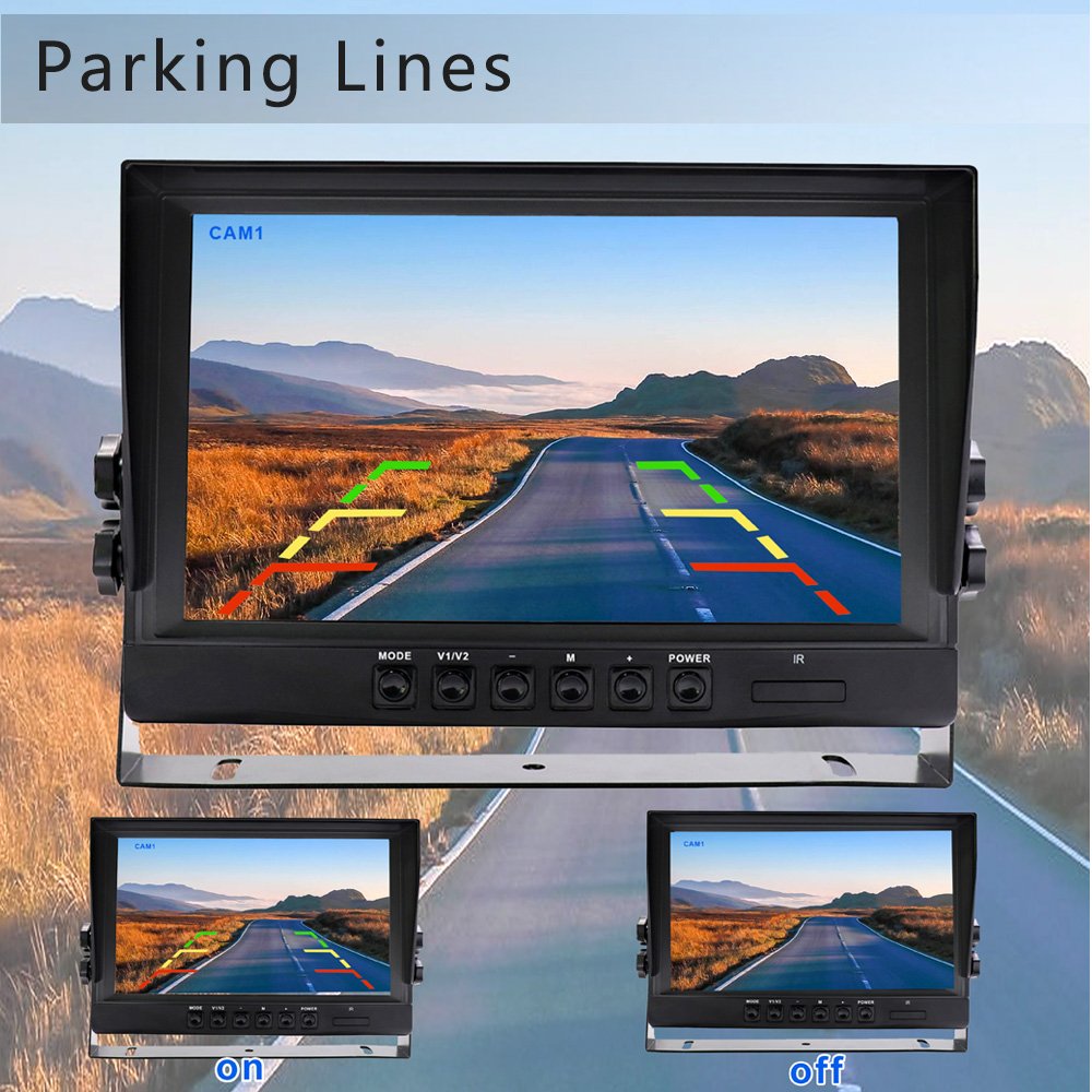 4 CH Quad 9 Bus Reverse Monitor Support 4 CVBS Analog Cameras