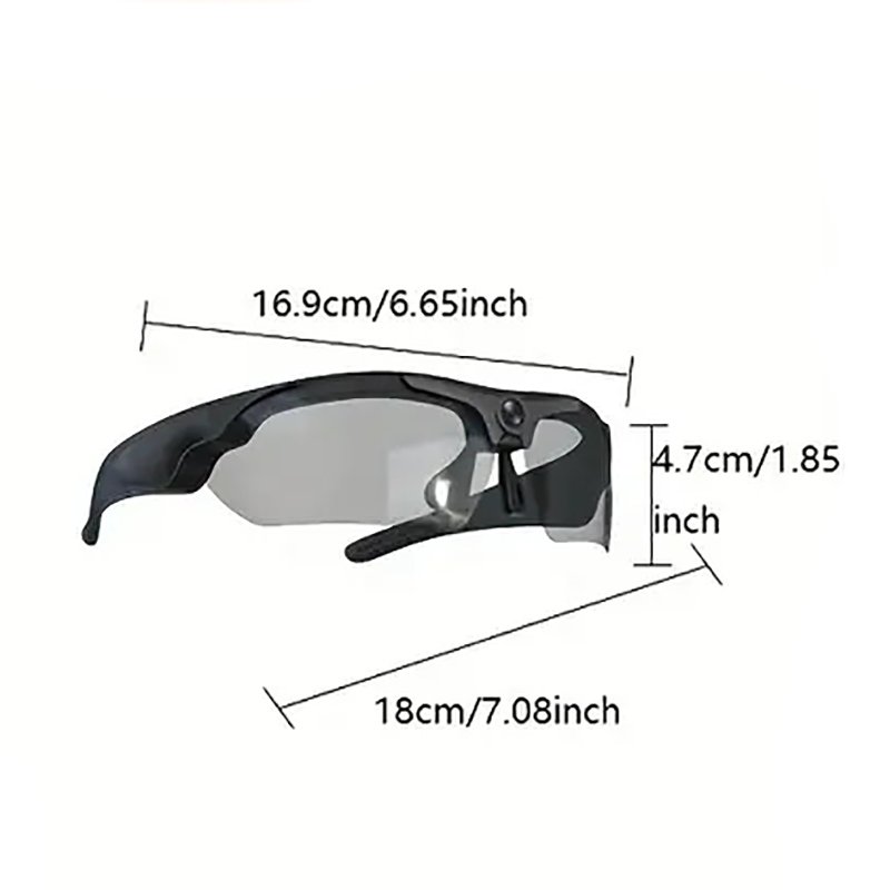 1080P HD Mini Camera Glasses Polarized Lens Smart Camcorder Outdoor Cycling Sports Security Sunglasses Video Camera