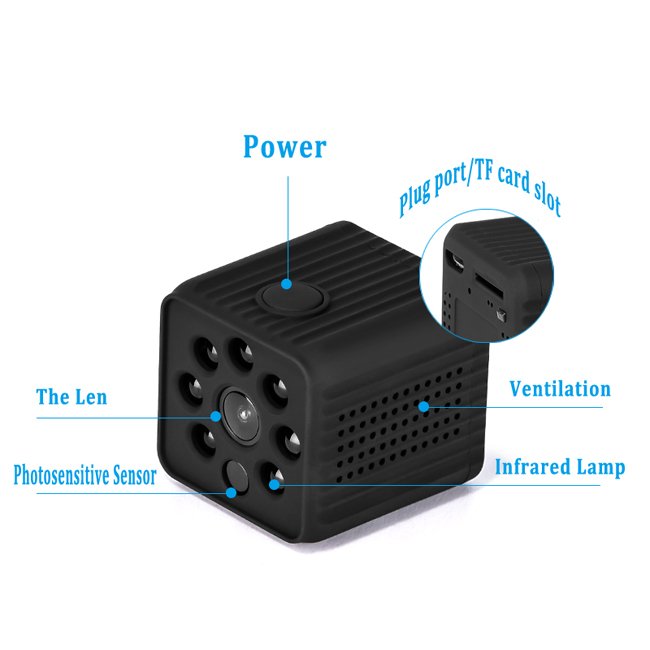 WiFi Full HD 1080P Mini Camera Wireless Indoor Home Small Cam Security Cameras Nanny Cam with Motion Detection Night Vision