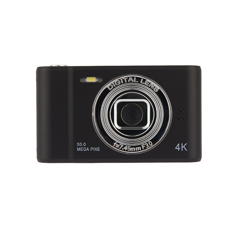 4K Digital Camera 50 Megapixels HD Photography Travel Selfie Camara 2.4inch Screen Entry-Level Kids Campus Selfie Mini Retro Cam