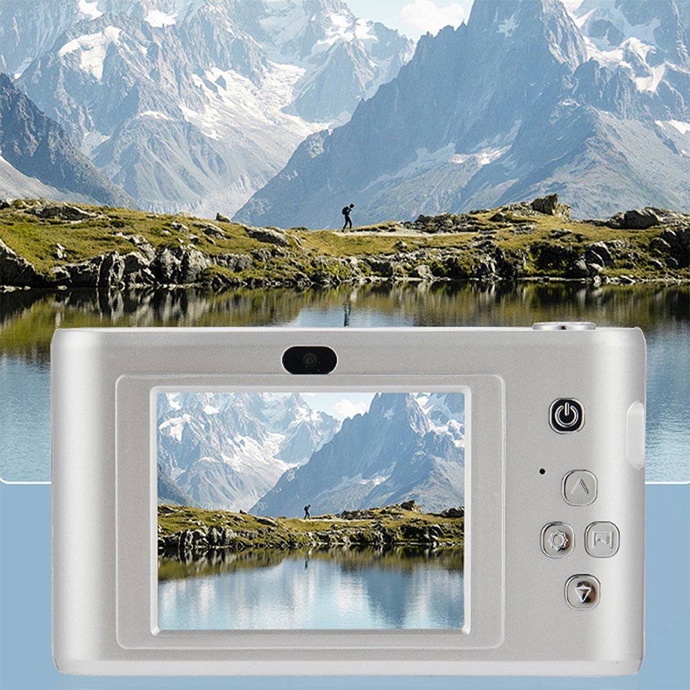4K Digital Camera 50 Megapixels HD Photography Travel Selfie Camara 2.4inch Screen Entry-Level Kids Campus Selfie Mini Retro Cam