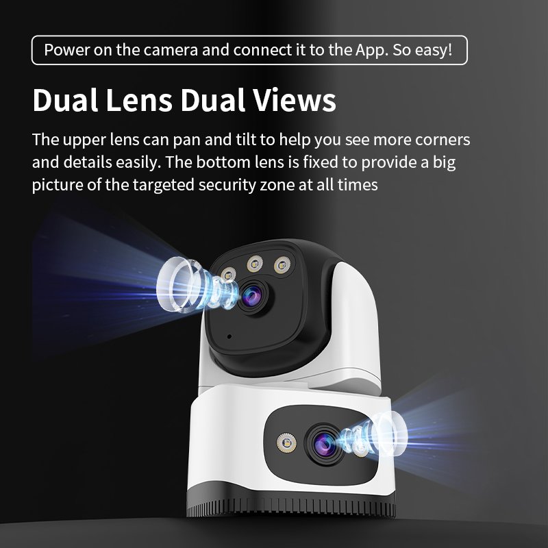 Wholesale Smart Home Mini CCTV Camera with 4MP+Wireless Video Two-Way Night Vision CMOS Sensor NVR Storage Indoor Cloud SD Card