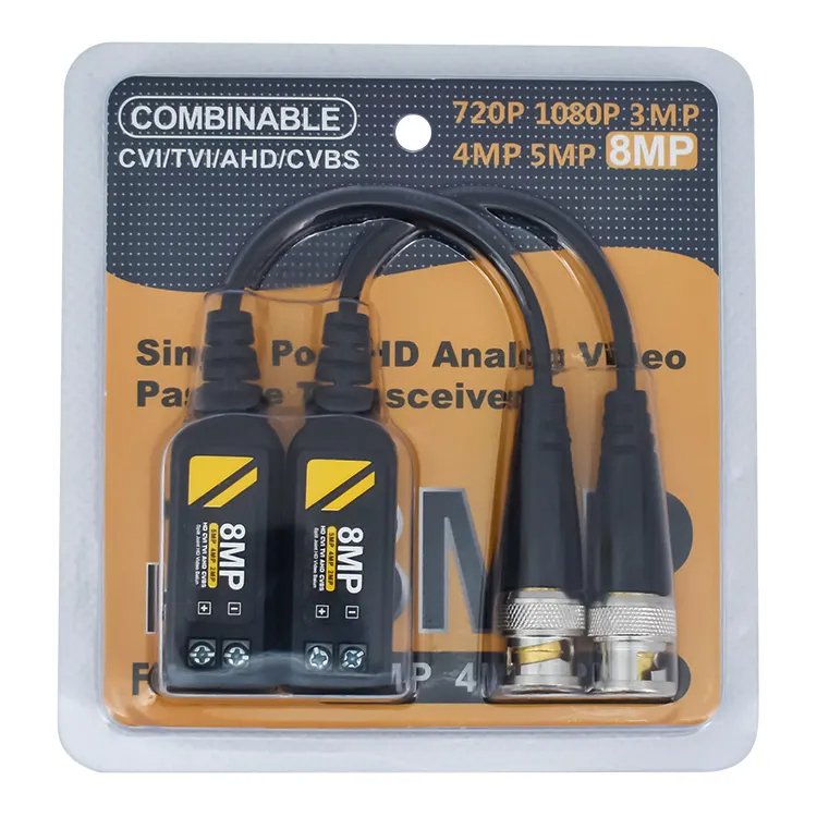 best selling cctv accessories ahd hdcvi tvi cvbs 1080p 3mp 4mp 5mp 8mp video balun for cctv