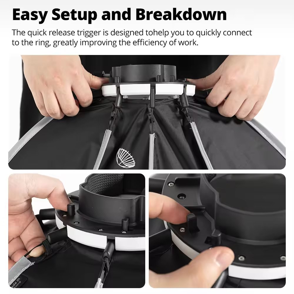 AMBITFUL 30cm Portable Octagon Umbrella Softbox Honeycomb Grid Mini Camera Flash Softbox Studio Photography TT520II V1 AD200PRO
