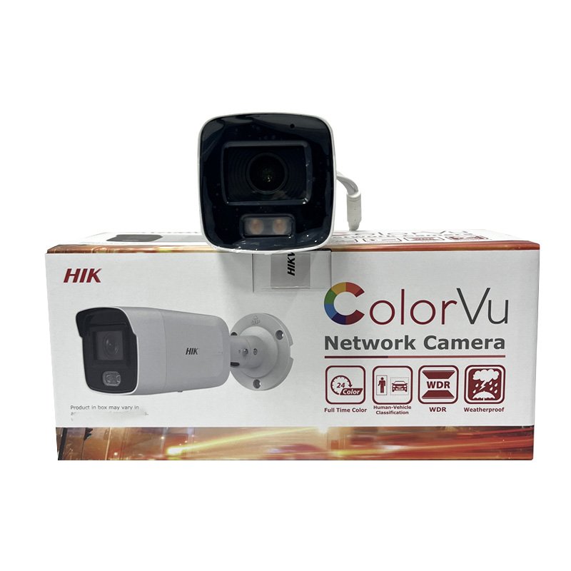 Dahua Hik 4MP POE DS-2CD2047G2-L CCTV ip camera colorvu full color Fixed Bullet Network Security Protection