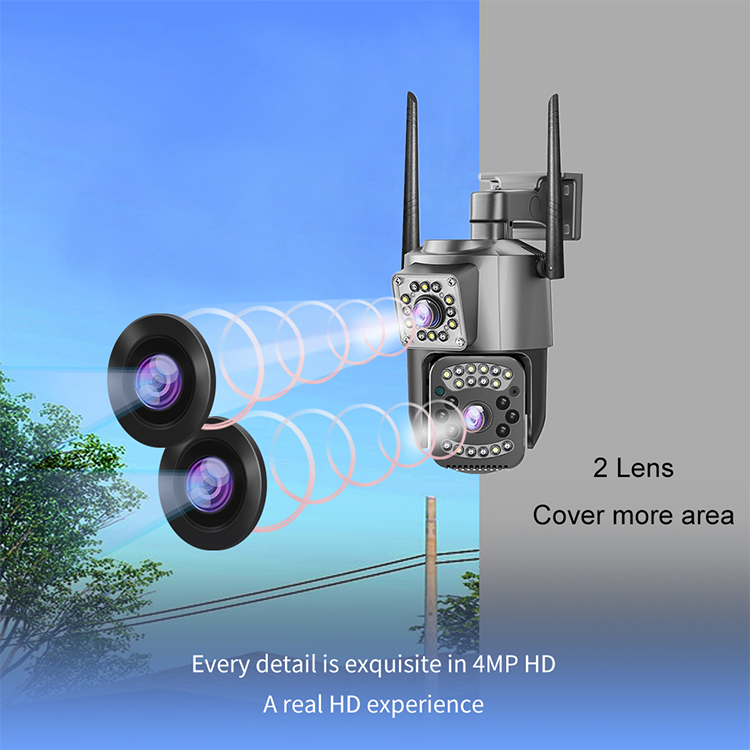 LEVOFAST 10X Zoom Dual Lens Bullet IP66 Waterproof Outdoor Security Wifi 4G Auto Tracking Network Camera
