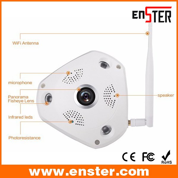 ENSTER 360 Degree Full View 3MP IP Wireless VR CCTV Cameras