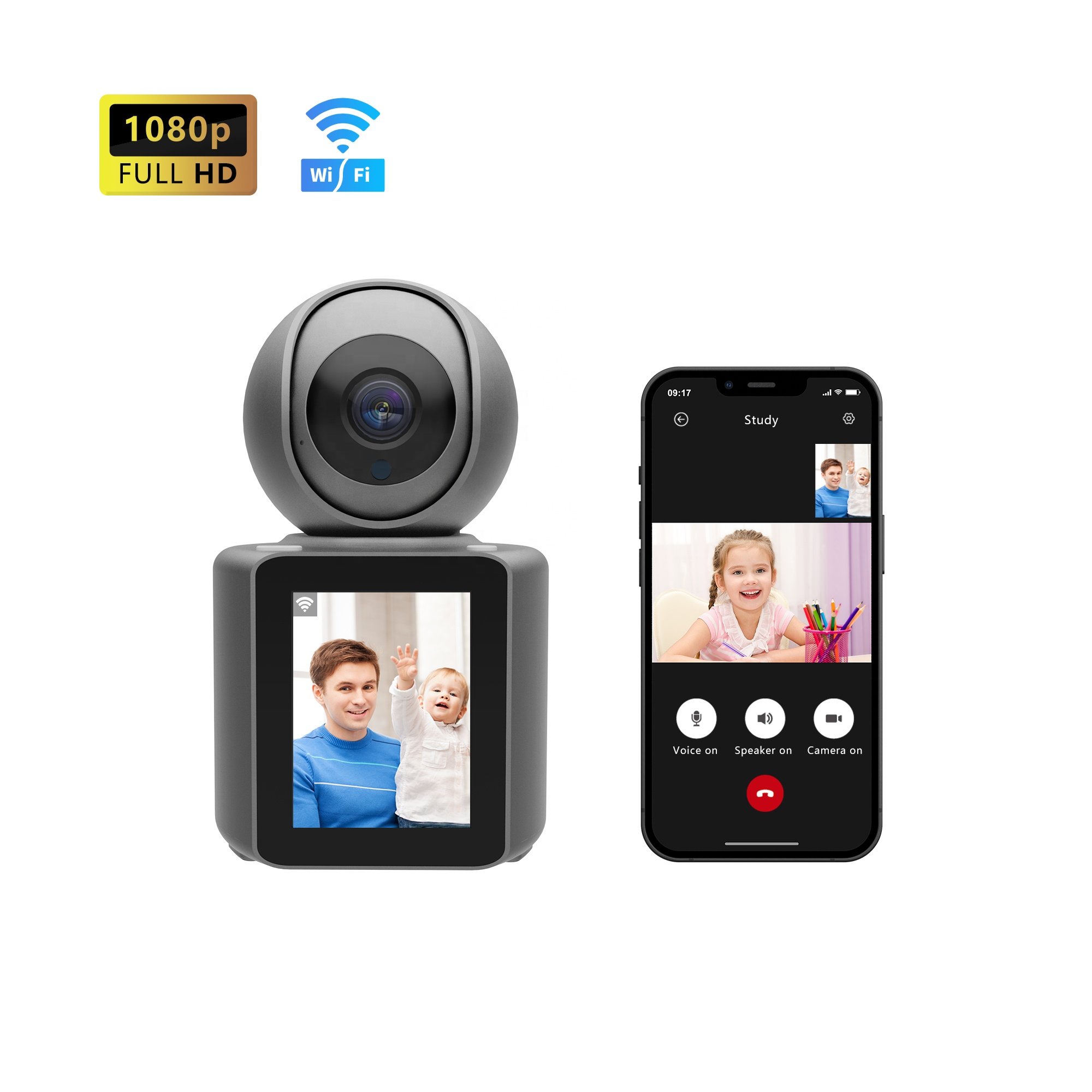 Home Smart Camera Human Tracking Ip Cloud Storage 360 Panoramic Ptz Elderly Safety Abnormal Alarm Wifi Video Call Network Camera