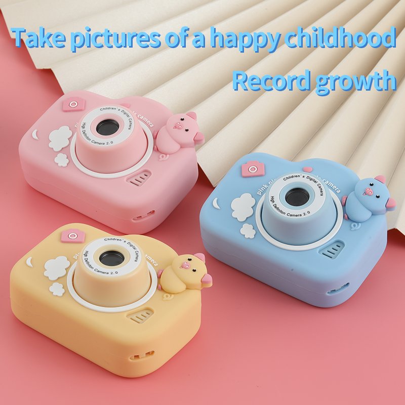 9Options Mini Cartoon Kids Digital Camera 1080P Digital Camera for Kids 2.0"IPS Screen Battery Neck Strap Christmas for Boy Girl