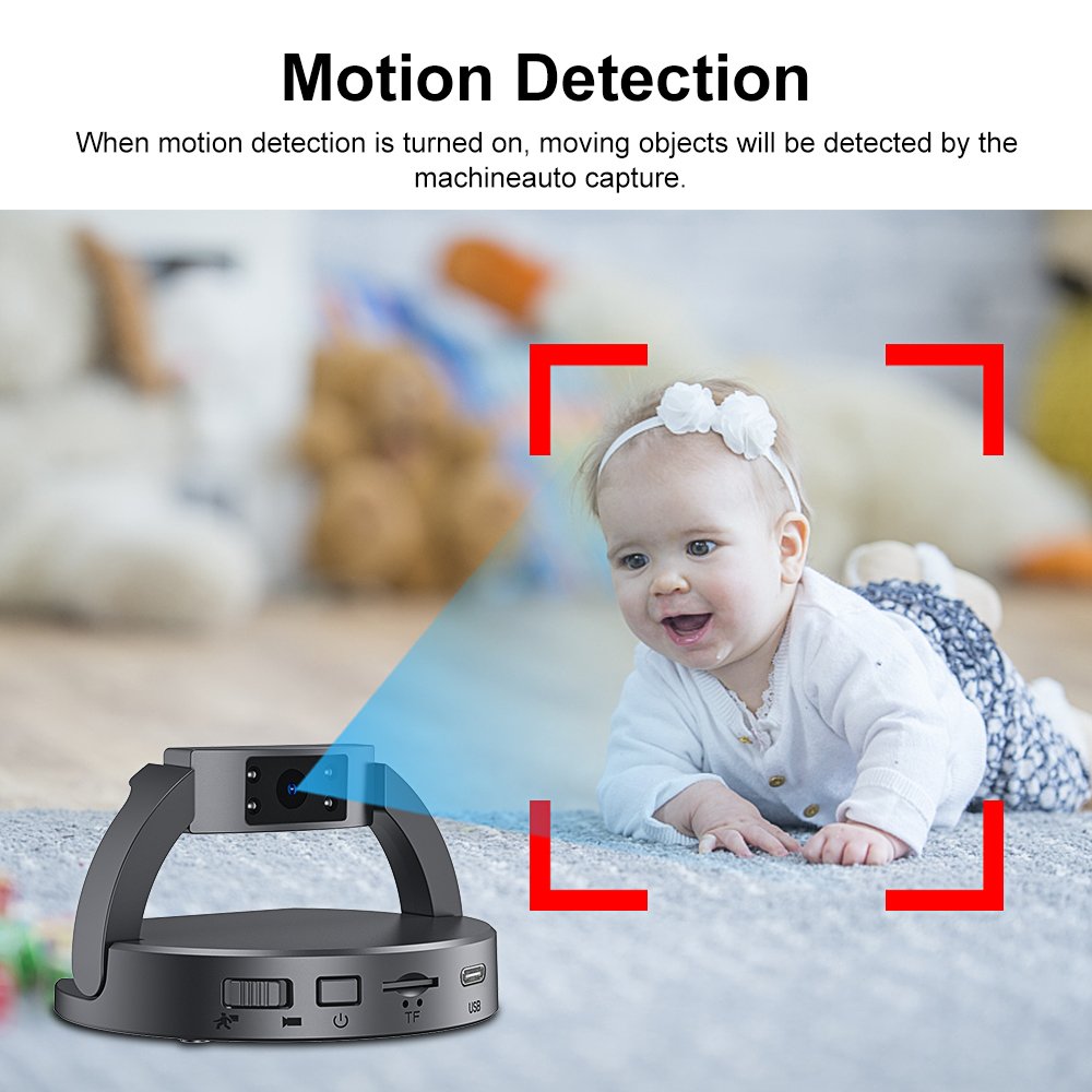 MD35 Hot Selling Mini Body Camera HD 1080P Without Wifi Camera Wide Angle 180 degree Rotating Lens Portable Home Security Camera