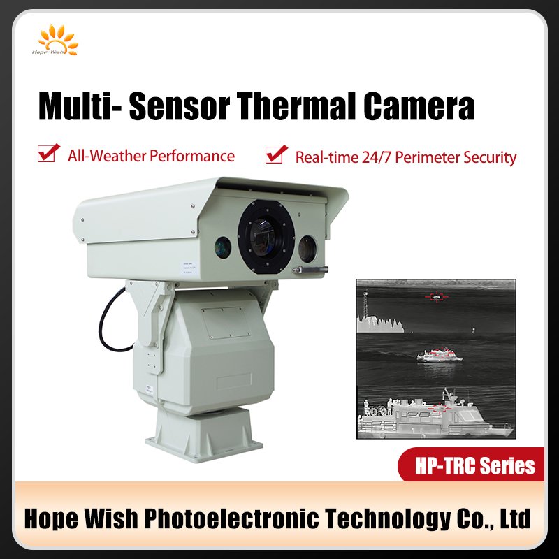 15km long range ptz multi-sensor thermal imaging camera for vehicle mounted
