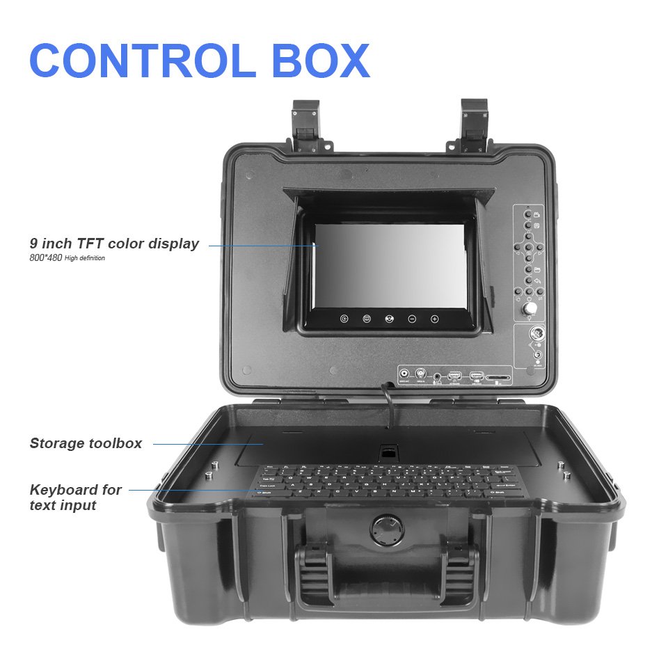 Newly Handheld portable crawler robot 50MM deep water well inspection and drilling drain camera pipe inspection sewer Camera 360