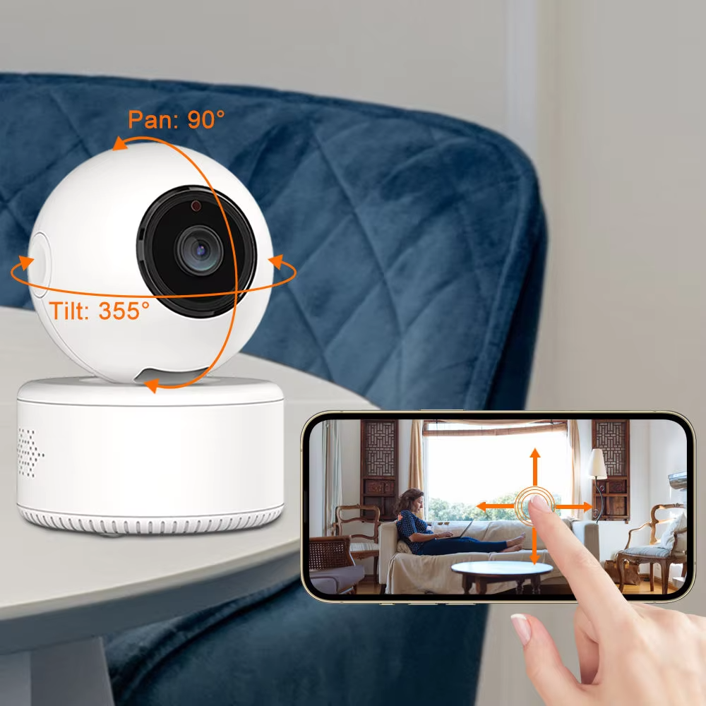 iCSee app 3mp full HD mini indoor baby monitor auto tracking PTZ camera XMEYE h.265 best selling cheap cctv camera