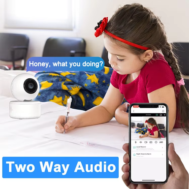 iCSee app 3mp full HD mini indoor baby monitor auto tracking PTZ camera XMEYE h.265 best selling cheap cctv camera