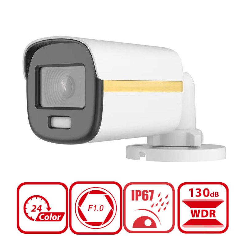 best selling CCTV Camera DS-2CE10DF3T-F original HIK product 2MP ColorVu Fixed Mini Bullet Camera 4in1 Coaxial camera outdoor