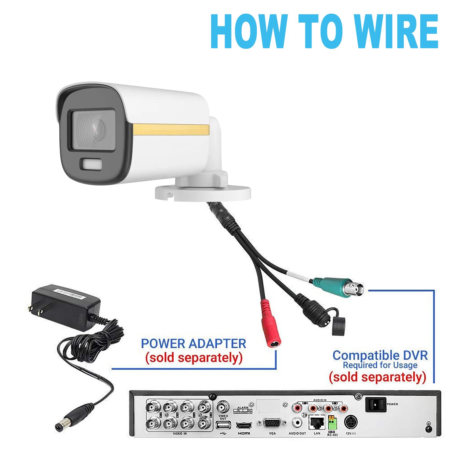 best selling CCTV Camera DS-2CE10DF3T-F original HIK product 2MP ColorVu Fixed Mini Bullet Camera 4in1 Coaxial camera outdoor