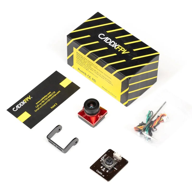 Caddx FPV Analog Camera Ratel2 Starlight 1200TVL 1/1.8'' 2.1mm NTSC PAL 16:9 4:3 Switchable Super WDR FPV Camera for FPV Racing