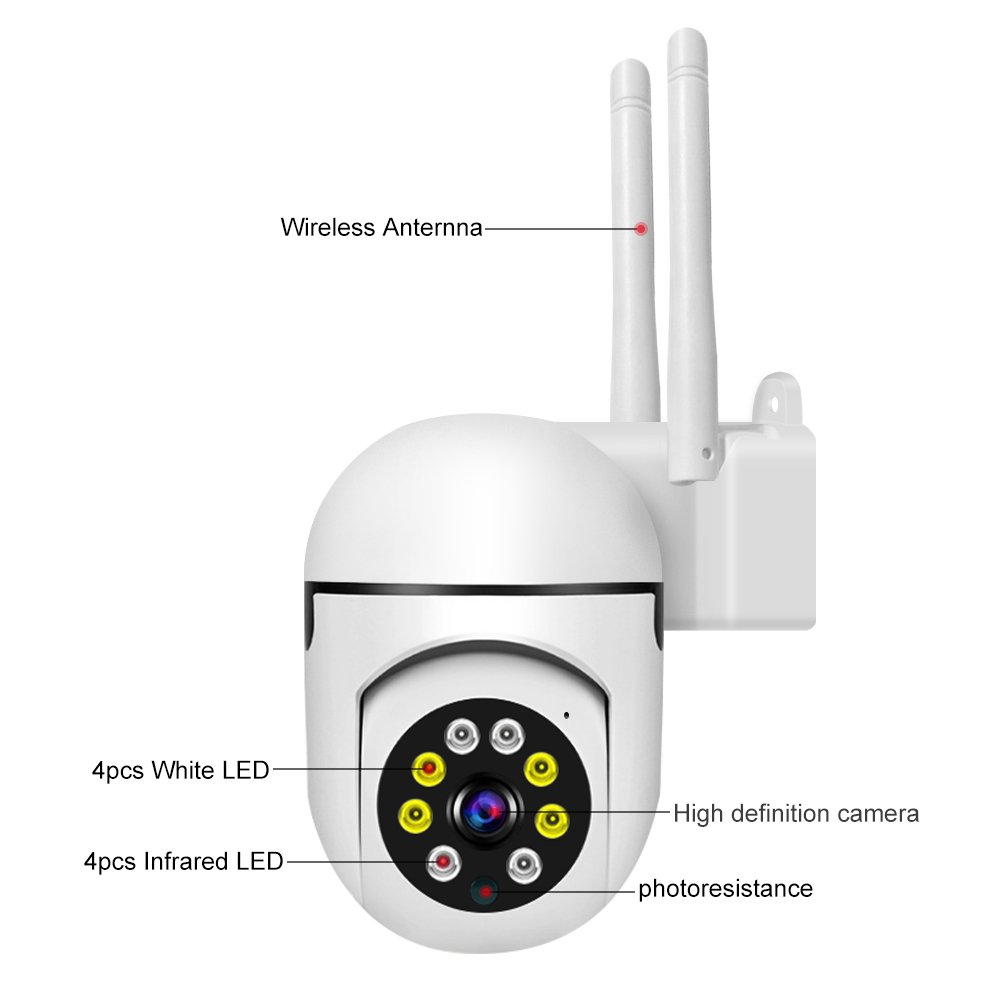 wireless wifi camera IR Full Color Night Vision Two-way Audio wireless auto-tracking 360 PTZ A7 camera for baby monitoring