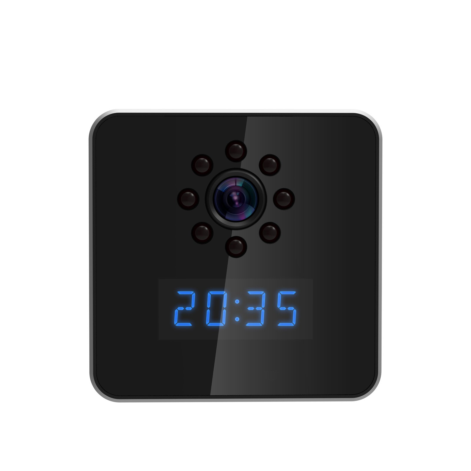 2024 hot selling day and night viewing wifi version nanny video clock camera with music speaker