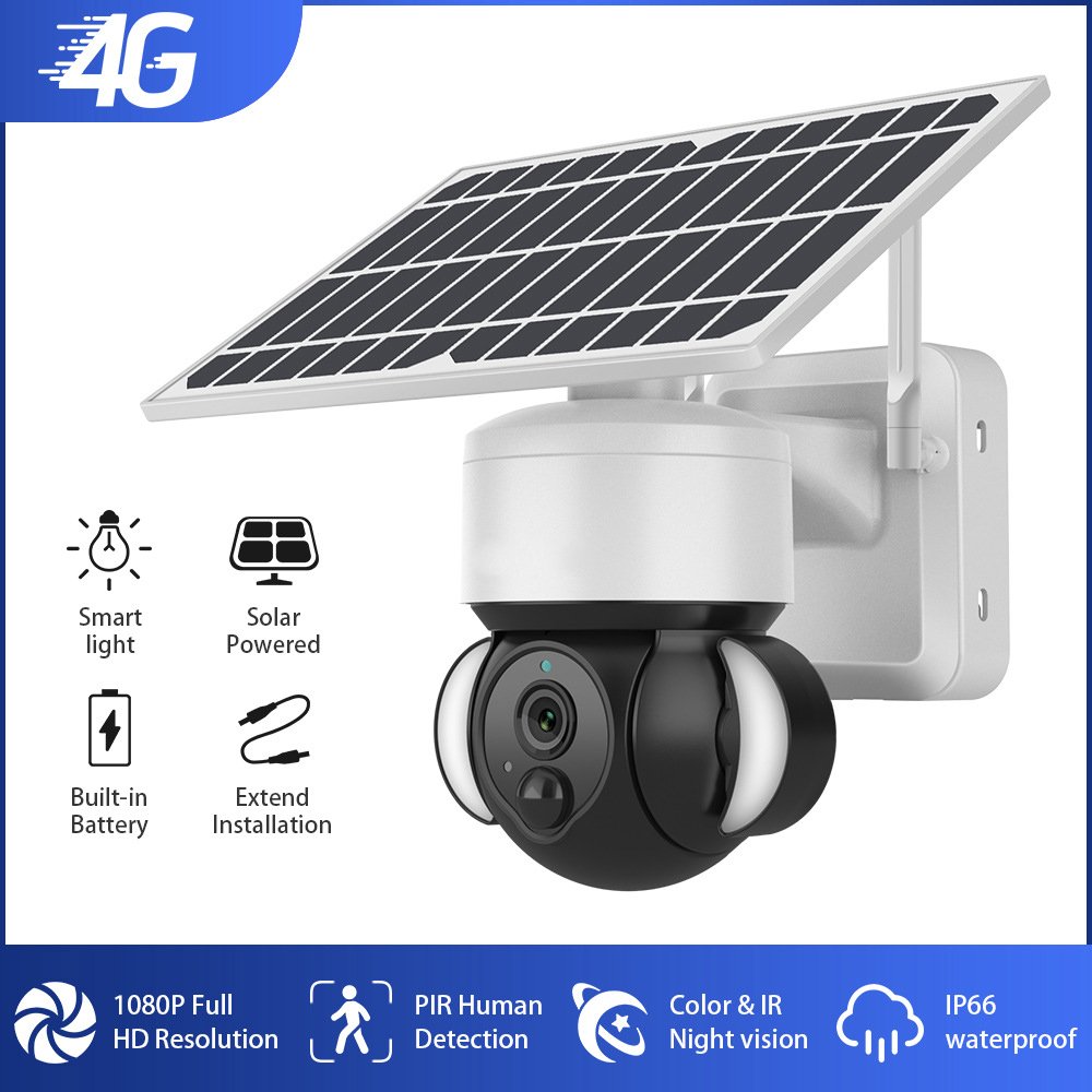 EDUP 4G Solar Powered Tuya Camera 2MP IP Security Wifi IP Network Camera