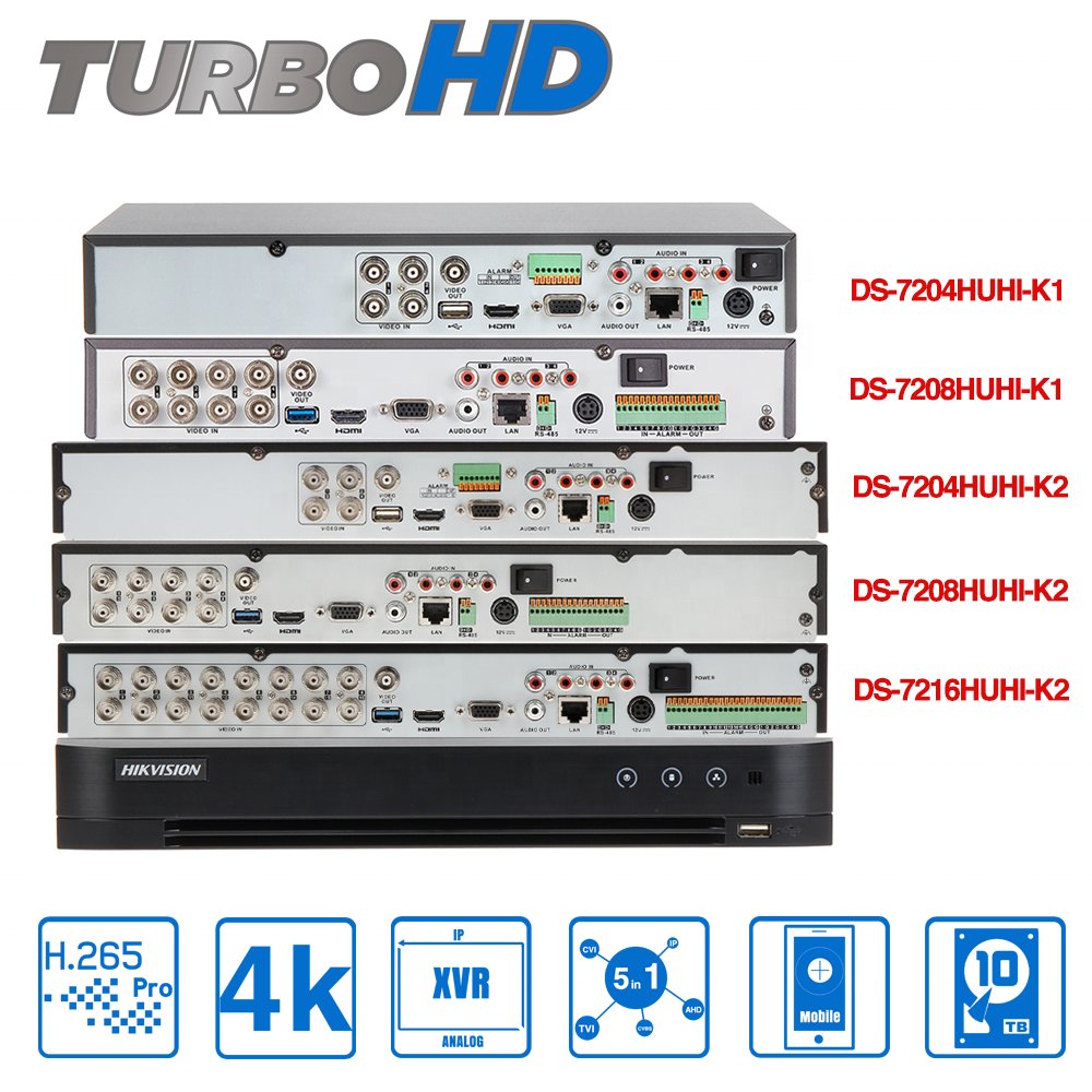 Hitosino Hik 4 vision OEM 8 16 ch Channel 5MP Analog Outdoor TVI CCTV DVR XVR Turbo Kit Hybrid Home Security Camera CCTV System