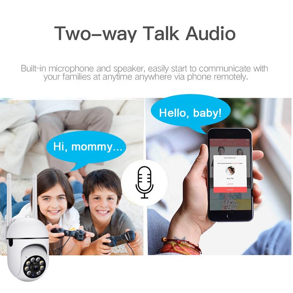 V380 Pro Mini WiFi Camera Two-way Talk 2MP 3MP Human Motion Tracking Smart Alert Push Security CCTV Camera