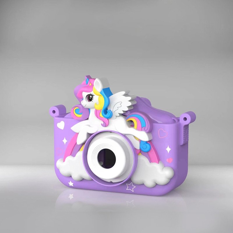 Photography Children Mini Camera Toy Digital Purple Unicorn Kids Camera For Birthday Gifts Toys
