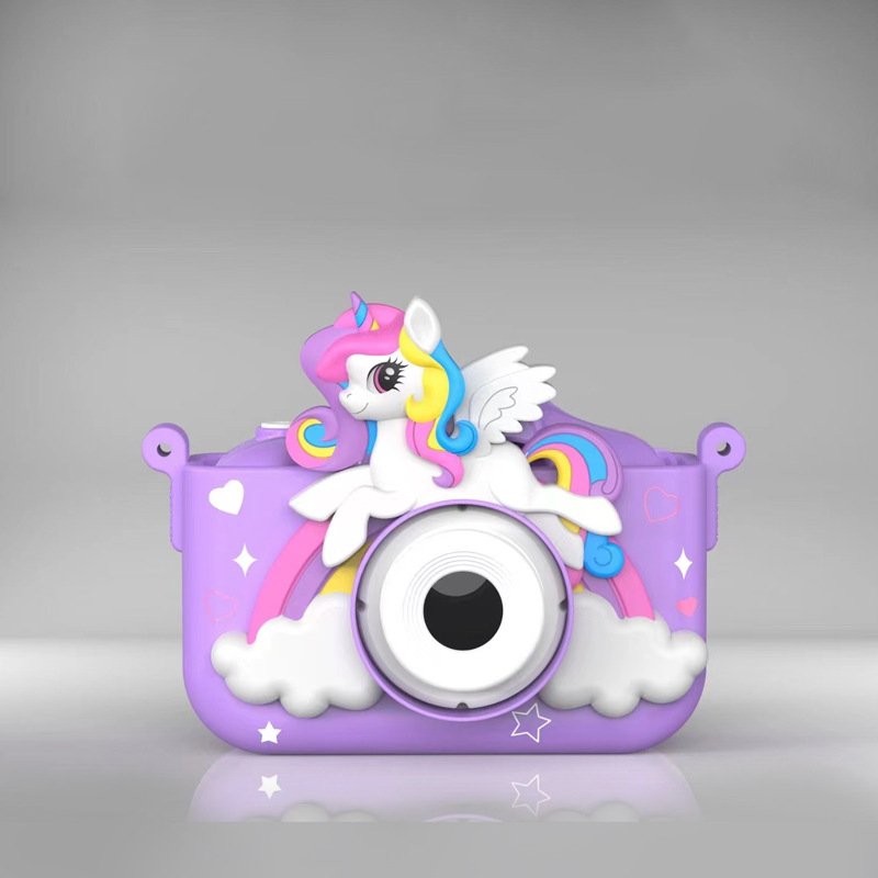 Photography Children Mini Camera Toy Digital Purple Unicorn Kids Camera For Birthday Gifts Toys