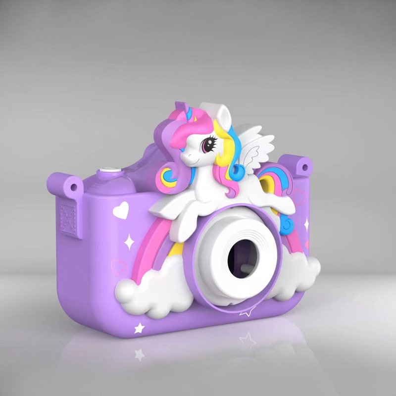 Photography Children Mini Camera Toy Digital Purple Unicorn Kids Camera For Birthday Gifts Toys