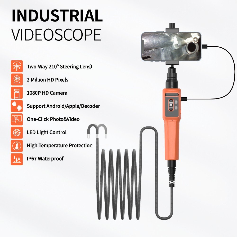 2024 Hot Industrial Borescope USB Portable Car Inspection Endoscope Video Borescope Analog Inspection Camera