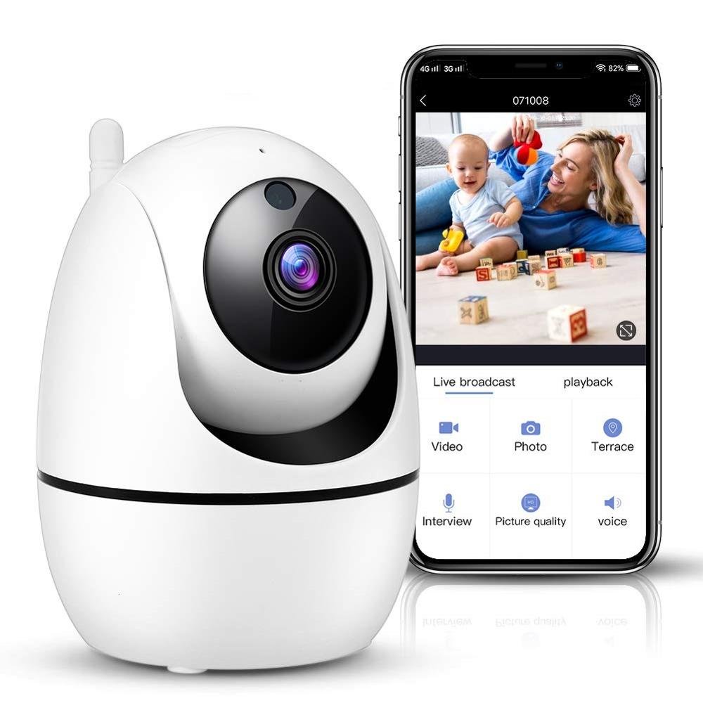 1080p IP Cloud Wireless Intelligent Automatic Tracking AI Human Security Monitoring CCTV Network WiFi Mini Camera Tf card