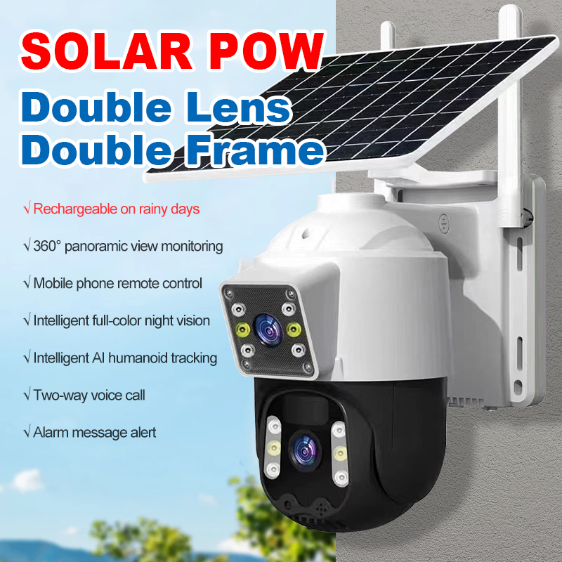 V360PRO Solar Camera Outdoor Sim Card Solar CCTV PTZ Camera 1080P Wireless Solar Security WiFi Battery Power Network Camera