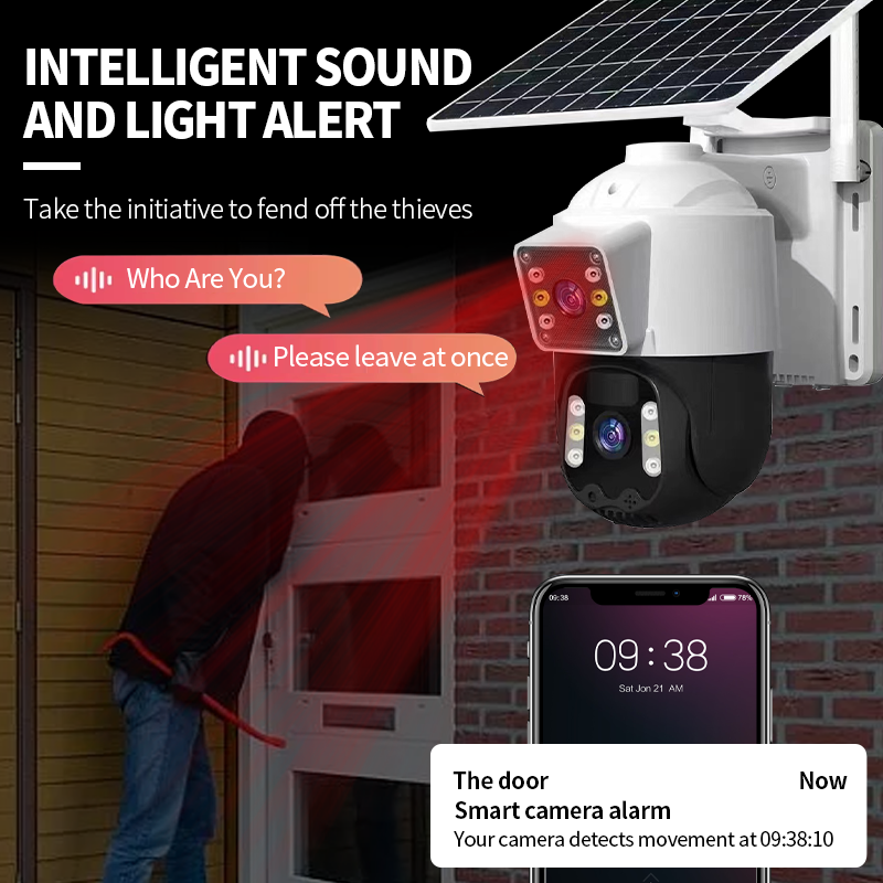 V360PRO Solar Camera Outdoor Sim Card Solar CCTV PTZ Camera 1080P Wireless Solar Security WiFi Battery Power Network Camera