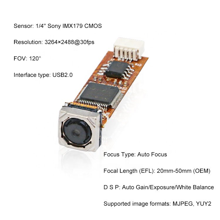 HZ OEM 120degree 4K Usb Uvc Mini Endoscope Camera Modules IMX179 8MP Industrial Endoscope Cmos Camera Sensor Module With LED