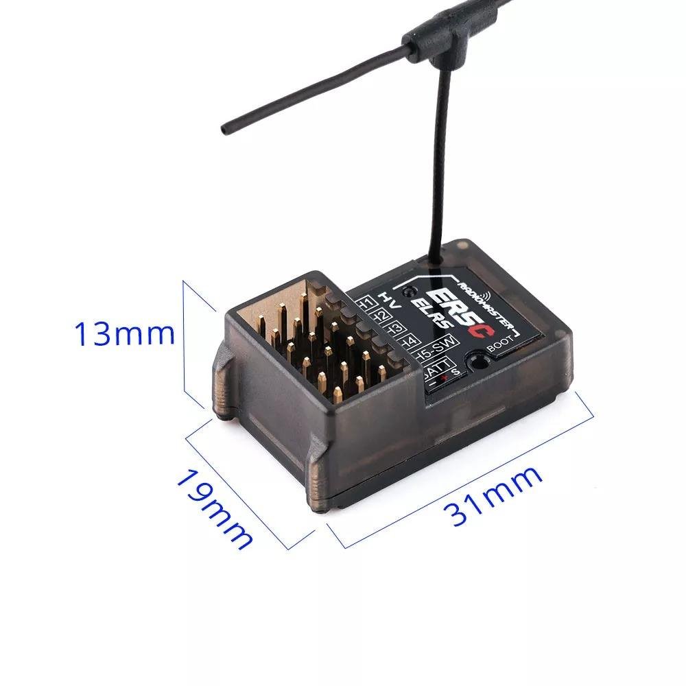 FPV Receiver RadioMaster ER5A ER5C 5CH 2.4GHz ExpressLRS ELRS PWM Vertical Pin Receiver for RC Planes Cars Boats RC Toy Parts